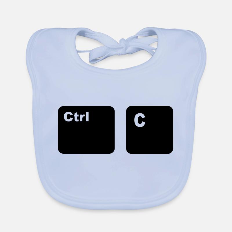 Ctrl + C Copy and Paste Organic Baby Bibs