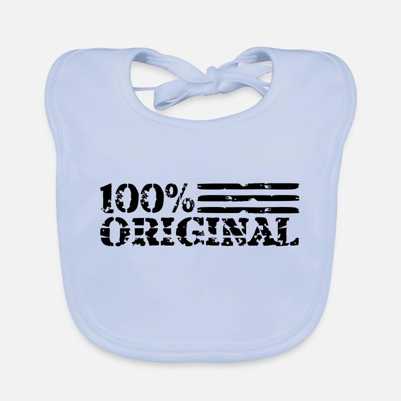 Rayures logo 100 % original Bavoir bio Bébé