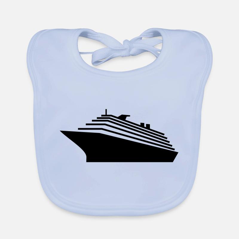 Kreuzfahrtschiff / cruiser (1c) Baby Bio-Lätzchen