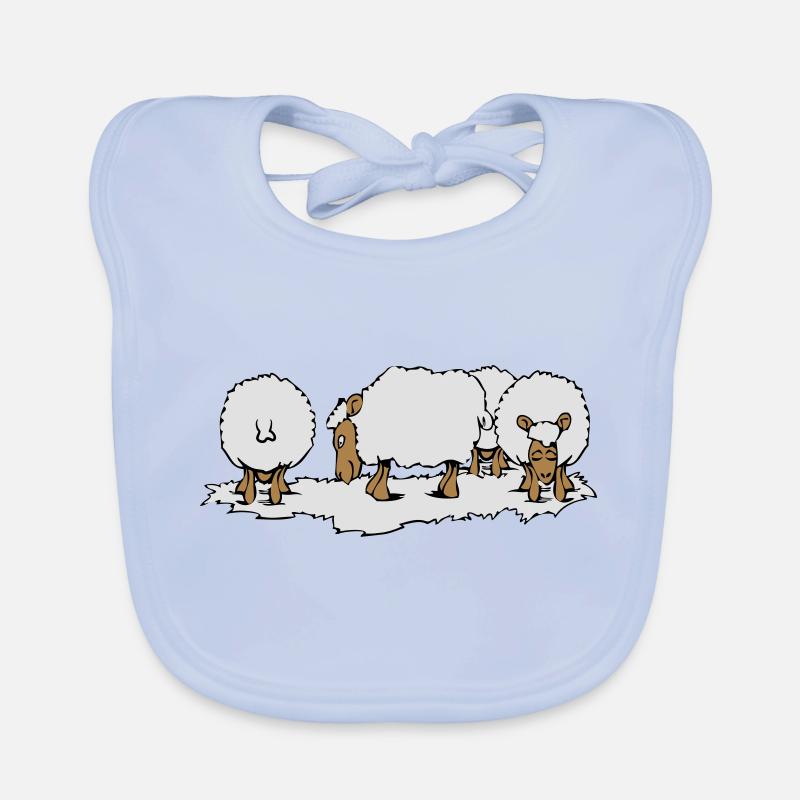 SHEEP herd Organic Baby Bibs