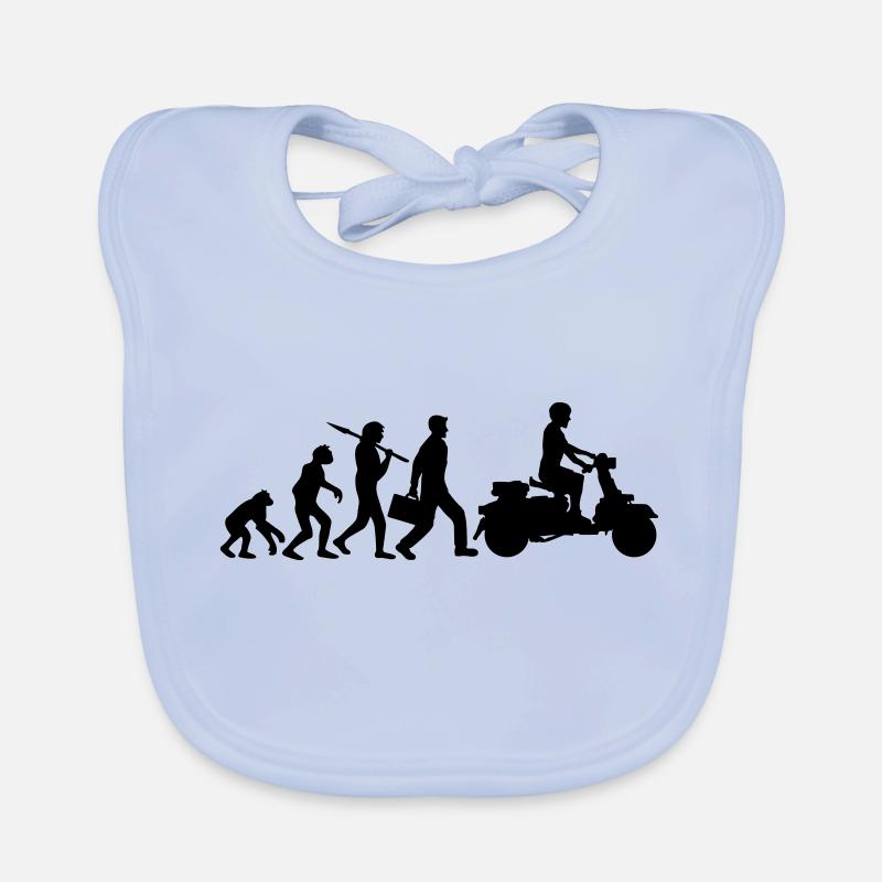 cool fahrzeug motor evolution elektrorolle Baby Bio-Lätzchen