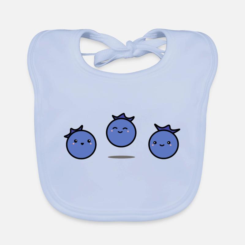 Joyeuses bleuets | Myrtille | Fruit Bavoir bio Bébé