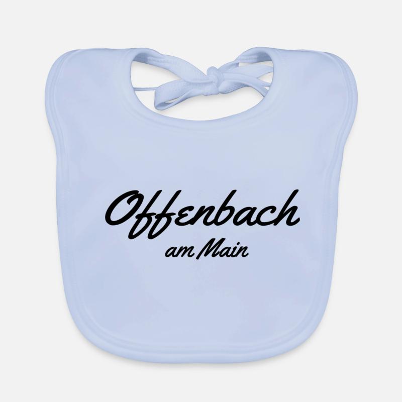 Offenbach am Main. - Baby Bio-Lätzchen - sky Blue