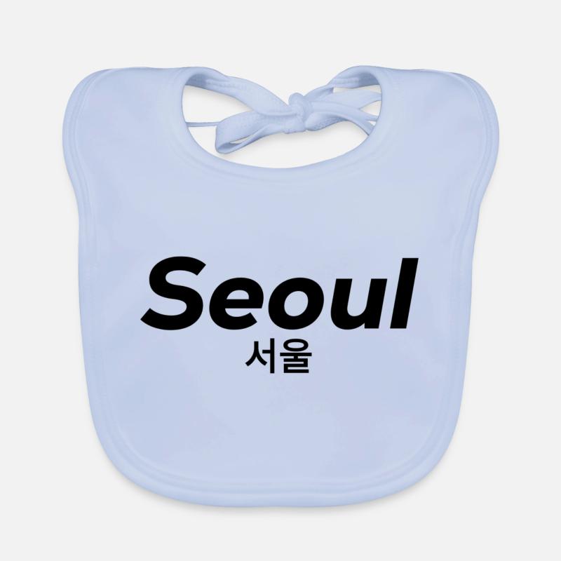 Séoul Corée Coréen Langue Bavoir bio Bébé