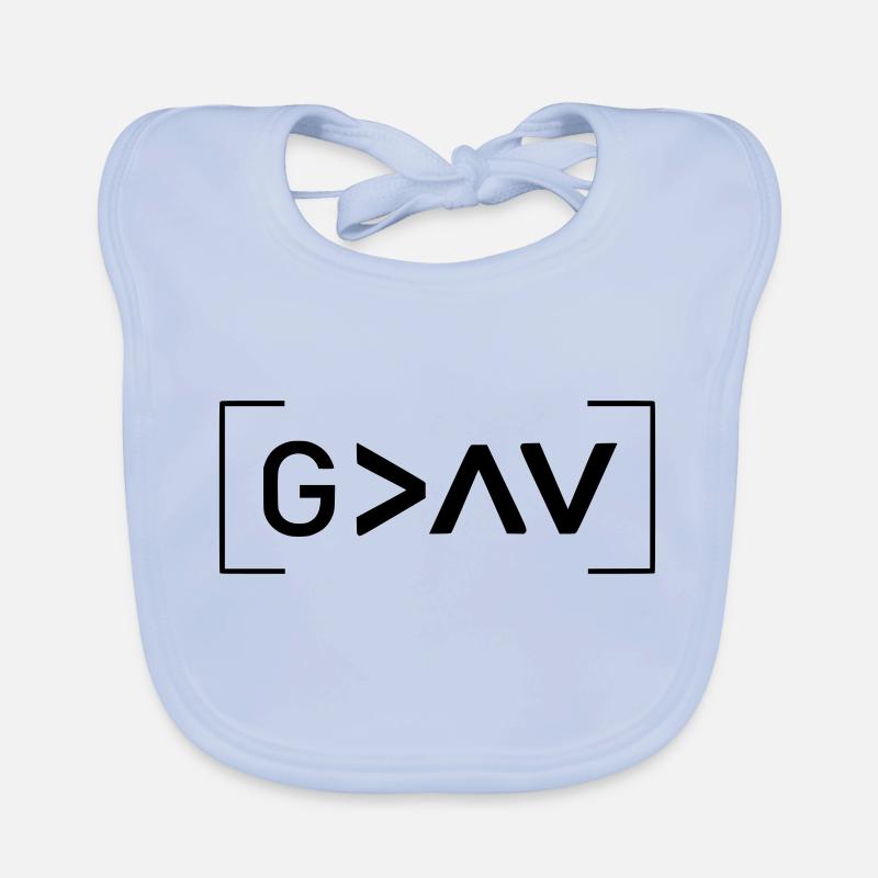 DIEU est PLUS GRAND que le PLUS ÉLEVÉ par csDesign Bavoir bio Bébé