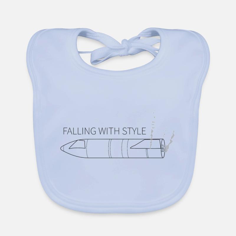 Starship Falling mit Stil Baby Bio-Lätzchen
