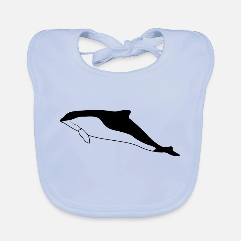 Marsouin (Phocoena phocoena) Bavoir bio Bébé