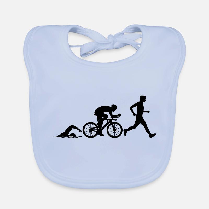 Compétition sportive de triathlon Bavoir bio Bébé