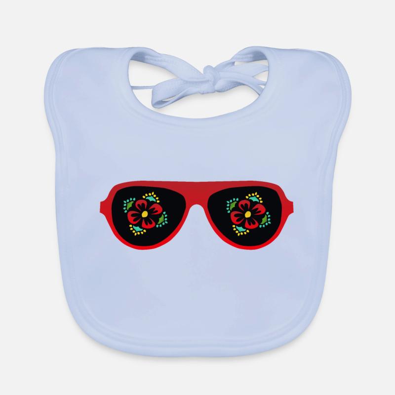 lunette de soleil fleur peace Bavoir bio Bébé
