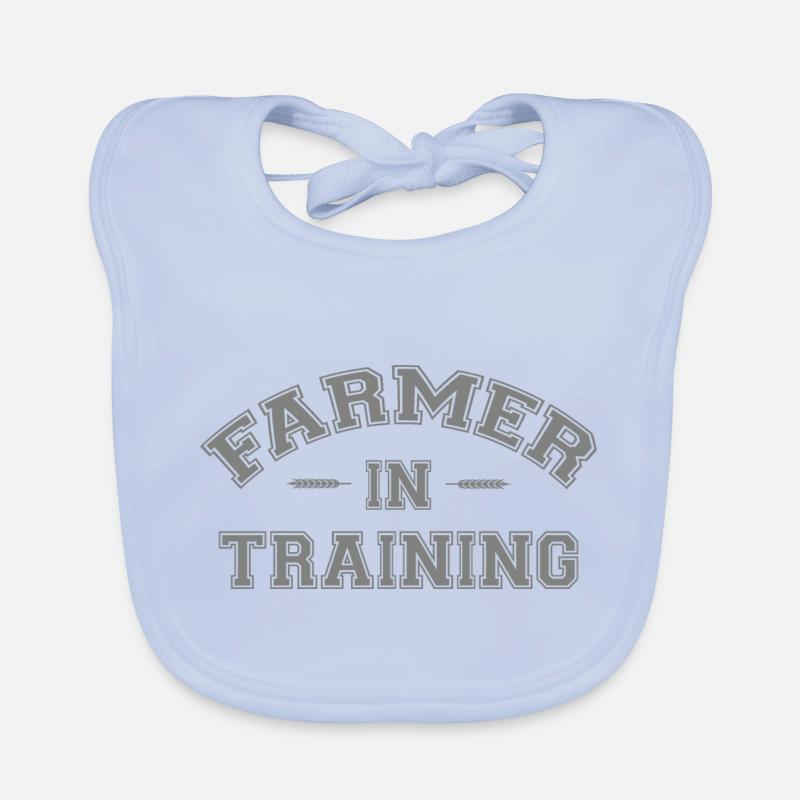 Farmer In Training Retro Graduated As A Farmer Organic Baby Bibs