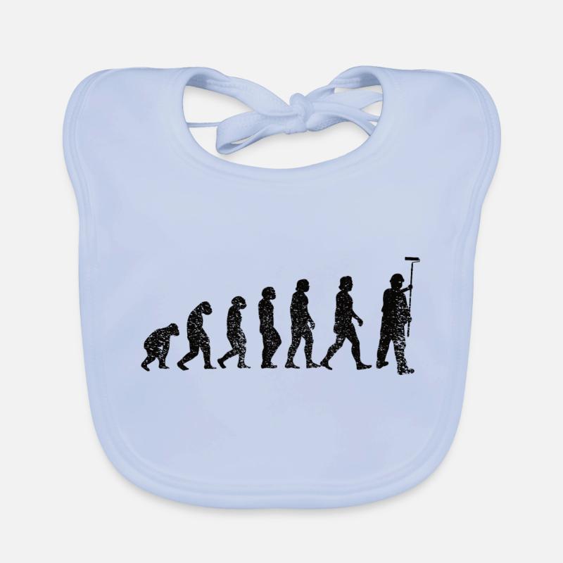 Maler und Lackierer Evolution Pinsel Streichen Baby Bio-Lätzchen