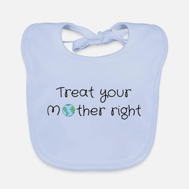 Traitez bien votre mère Bavoir bio Bébé