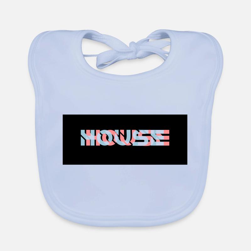 Logo de la maison à effets 3D Bavoir bio Bébé