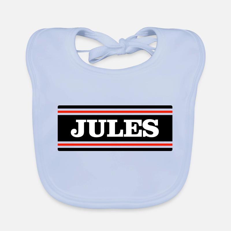 JULES - Organic Baby Bibs - sky blue