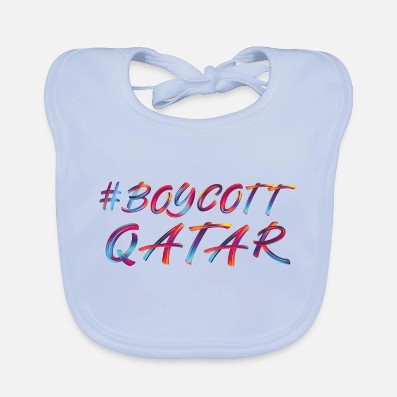 BOYKOTT KATAR Organic Baby Bibs