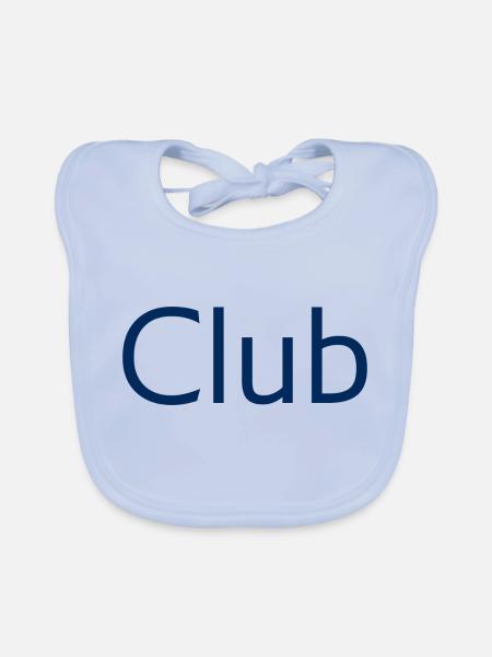 Get an upgrade to Club - blue - Organic Baby Bibs - sky blue - Front