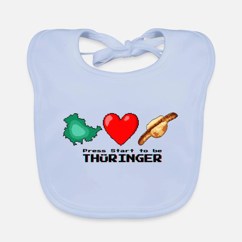 Südharz Merch - Pixel Thüringer Baby Bio-Lätzchen