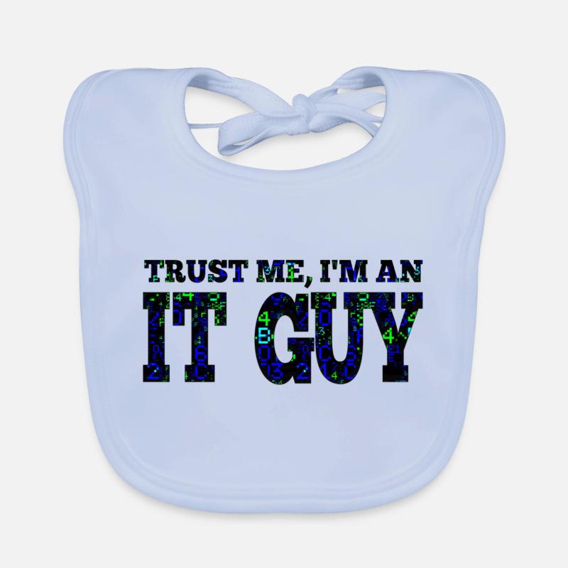 IT guy support geek computer computer geek technicien geek Bavoir bio Bébé