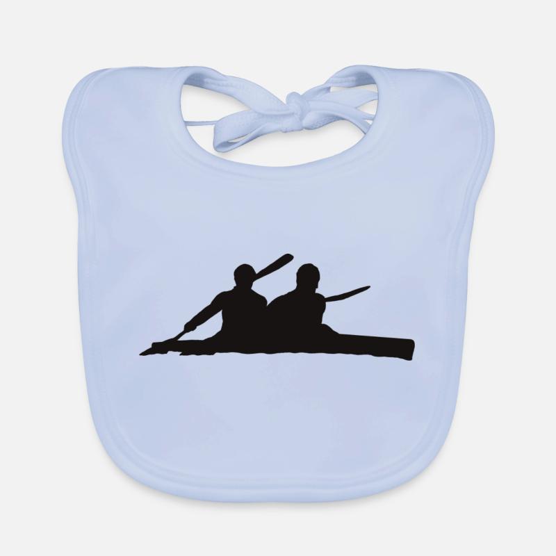 Kayak Pair black Organic Baby Bibs