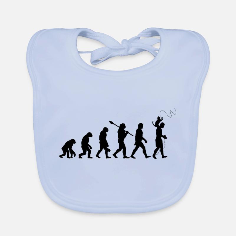 L'évolution du chat Bavoir bio Bébé