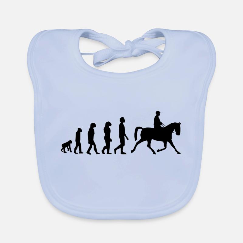 Evolution des Reitens Baby Bio-Lätzchen