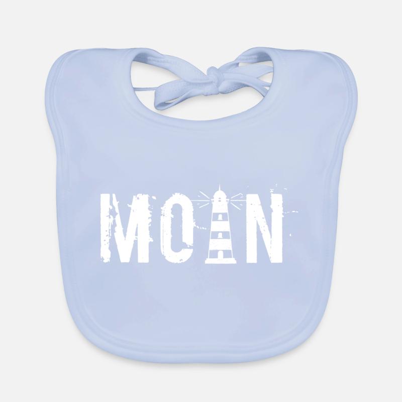 Moin - phare blanc Bavoir bio Bébé