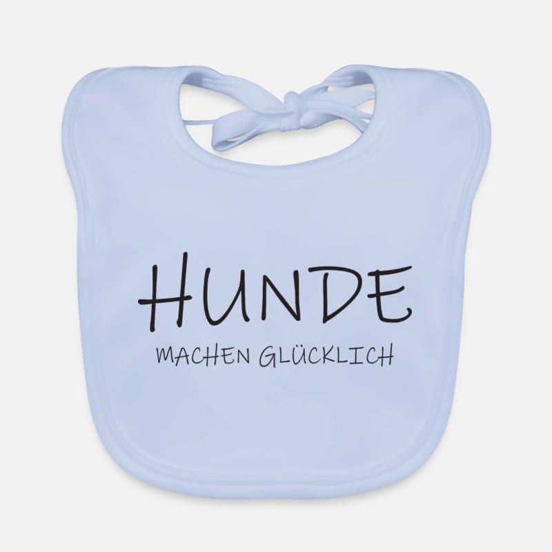 Hunde machen glücklich Baby Bio-Lätzchen