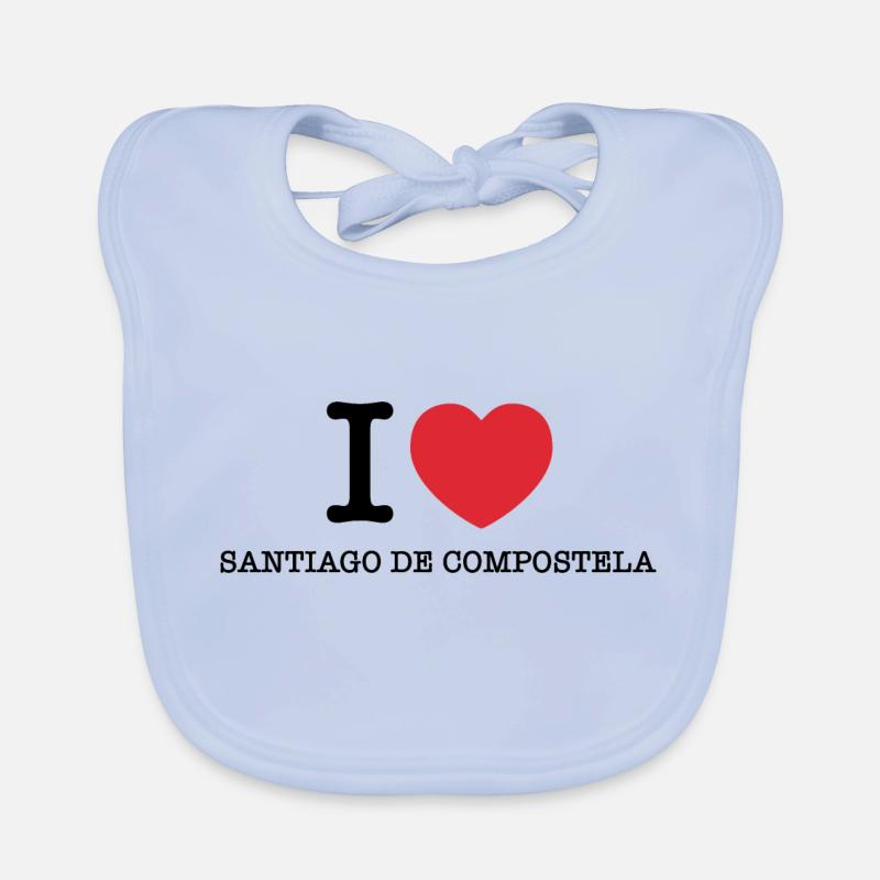 J’aime Saint-Jacques-de-Compostelle Bavoir bio Bébé