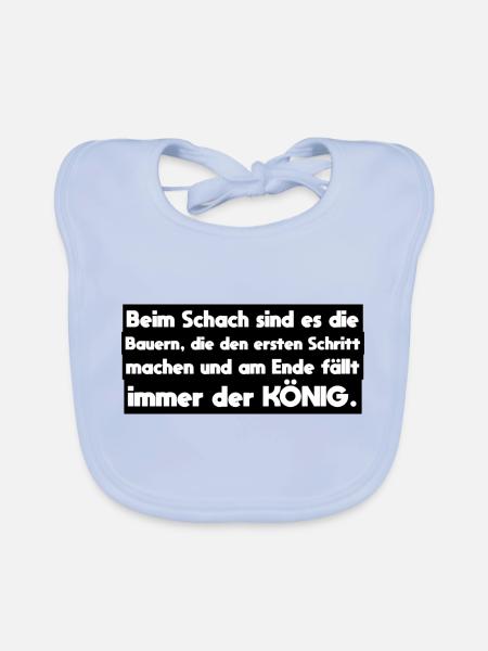Farmer Farmer Sayings - Organic Baby Bibs - sky blue - Front
