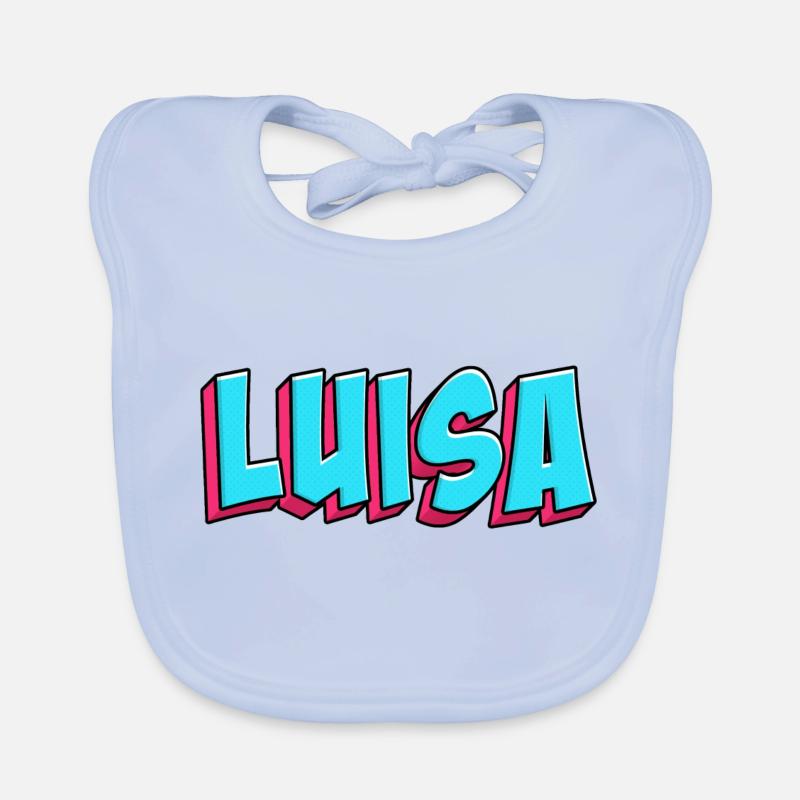 Motif du nom : Luisa Bavoir bio Bébé