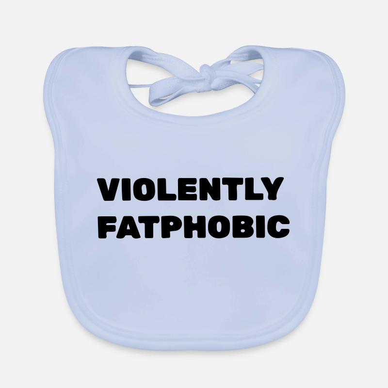 Violently fatphobic Organic Baby Bibs