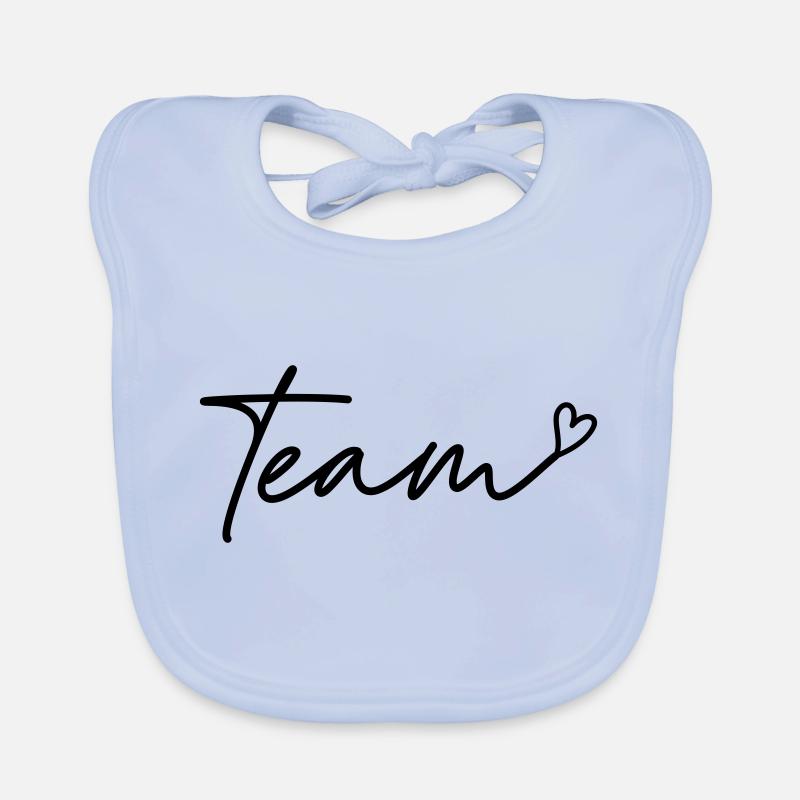 Team mit Herz Baby Bio-Lätzchen