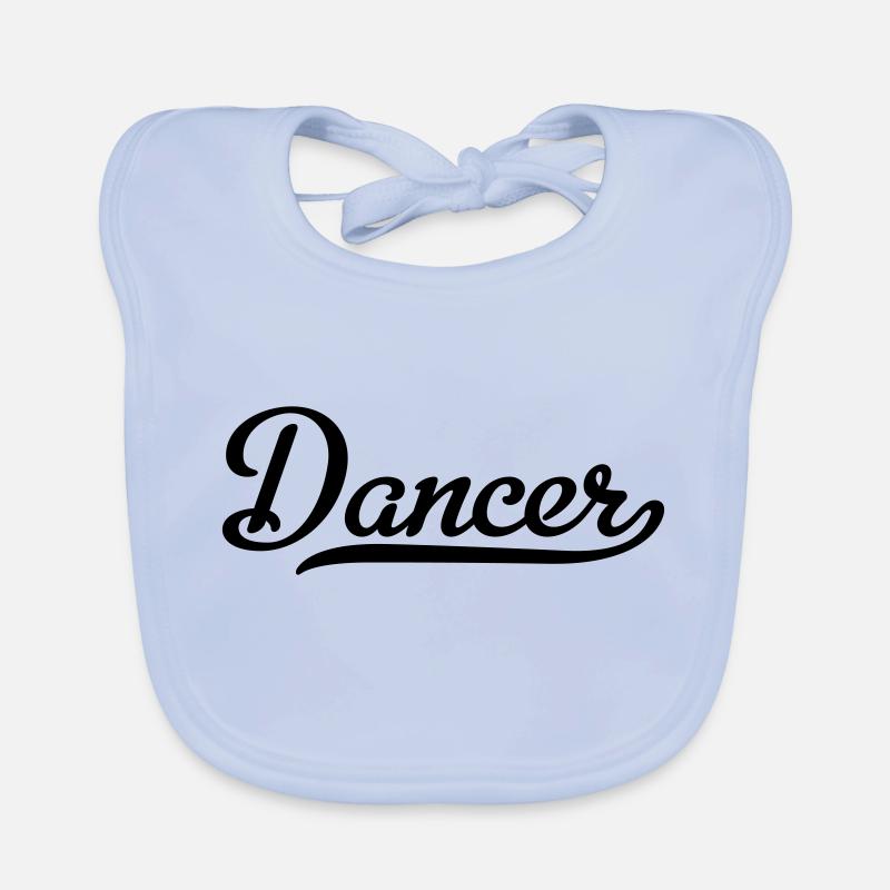 Danseur - Bavoir bio Bébé - bleu ciel