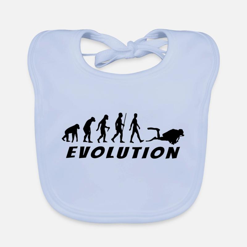Evolution Diver Black Organic Baby Bibs