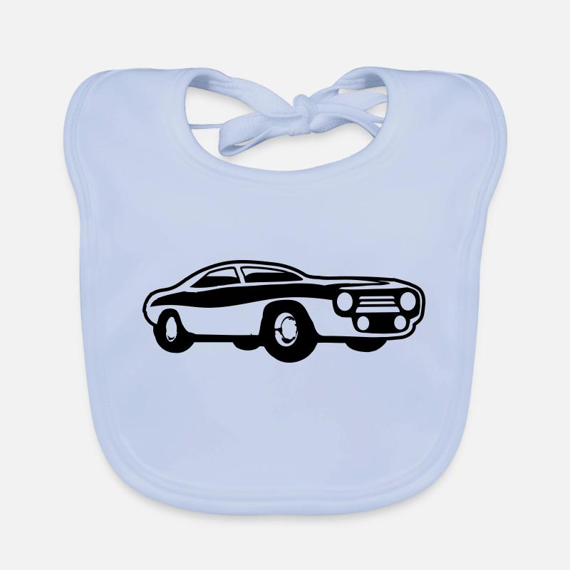 Oldtimer Car Retro Vintage Love Racing Car Driving Organic Baby Bibs