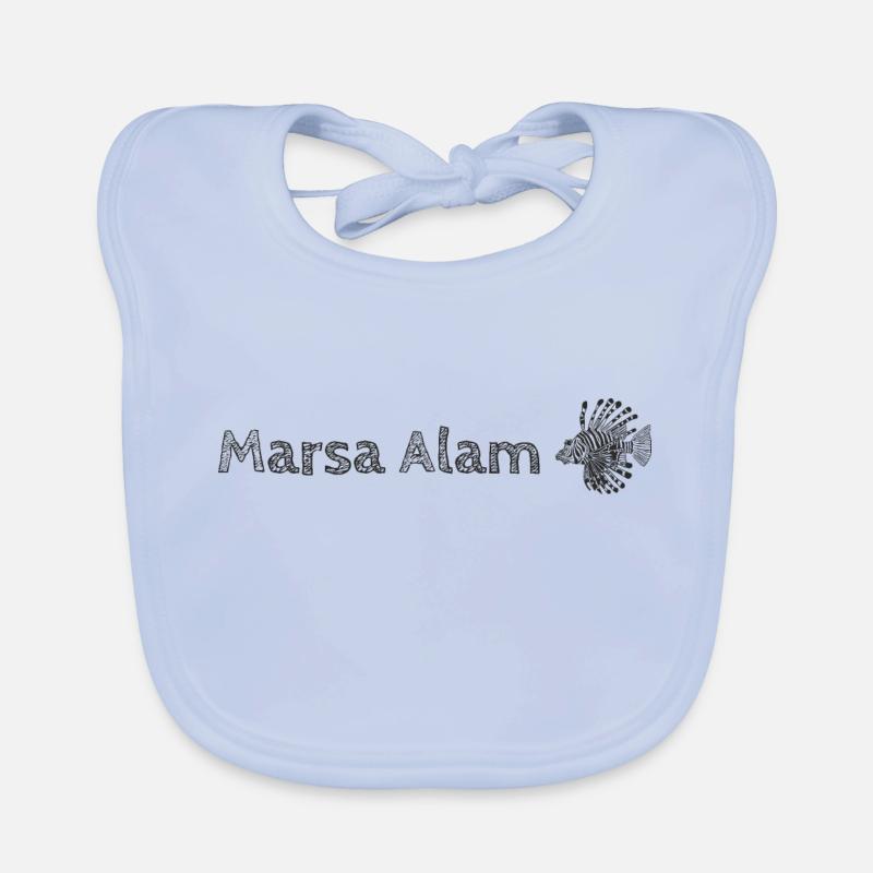 Marsa Alam - Egypt - with lionfish Organic Baby Bibs