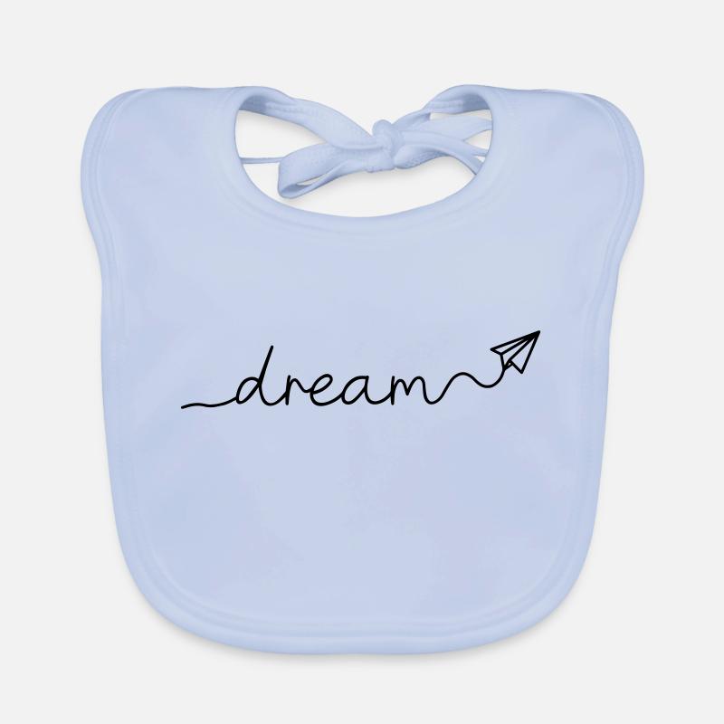 TRAUM - Baby Bio-Lätzchen - sky Blue