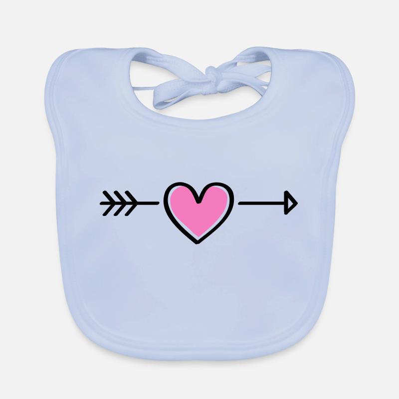 cœur Bavoir bio Bébé