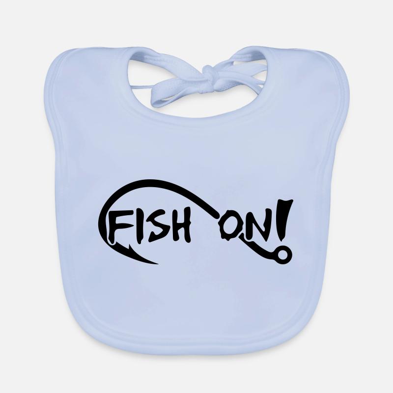fish on Organic Baby Bibs