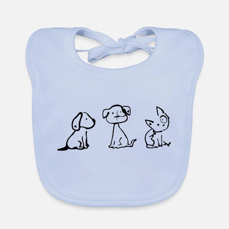 Chiens Bavoir bio Bébé