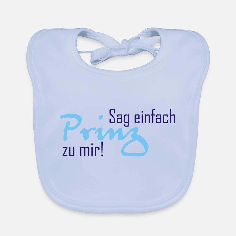 Sag einfach Prinz zu mir Baby Bio-Lätzchen