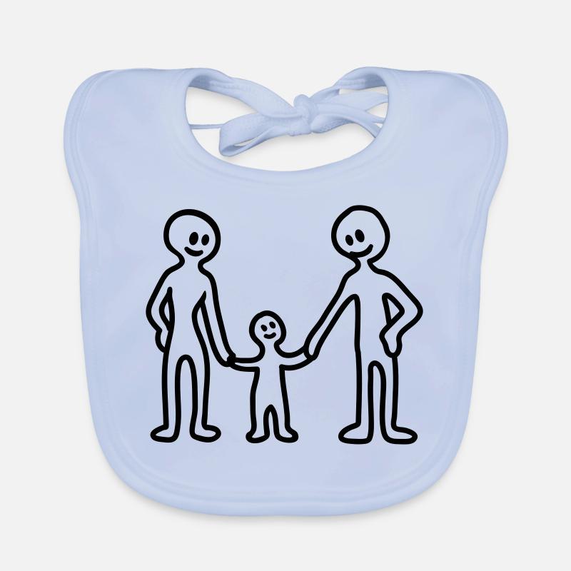 Famille heureuse - Line Bavoir bio Bébé
