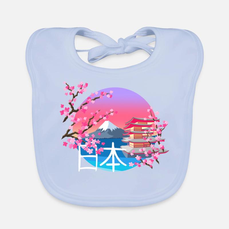 Mont Fuji Bavoir bio Bébé