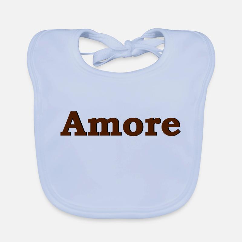 Amore - Baby Bio-Lätzchen - sky Blue
