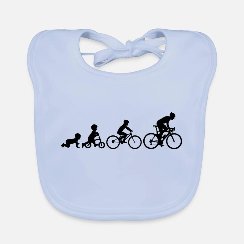 Cyclistes Evolution Vélo Biker Cycliste Bavoir bio Bébé