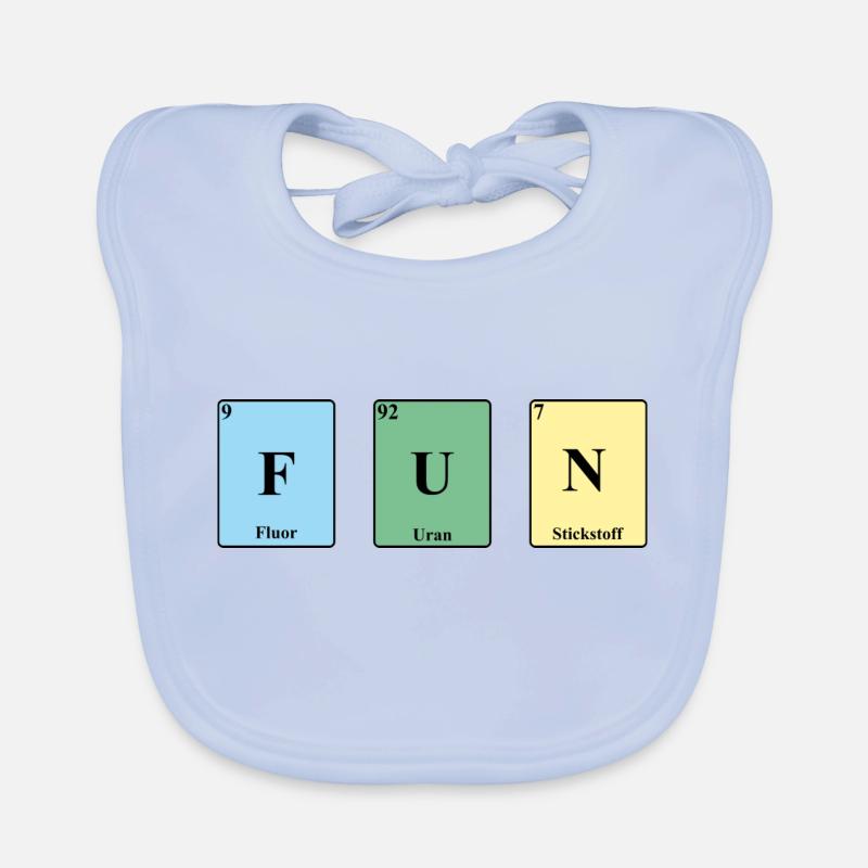Fun Periodensystem Elemente PSE Baby Bio-Lätzchen