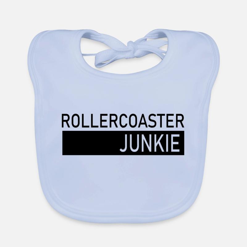Rollercoaster Achterbahn Baby Bio-Lätzchen