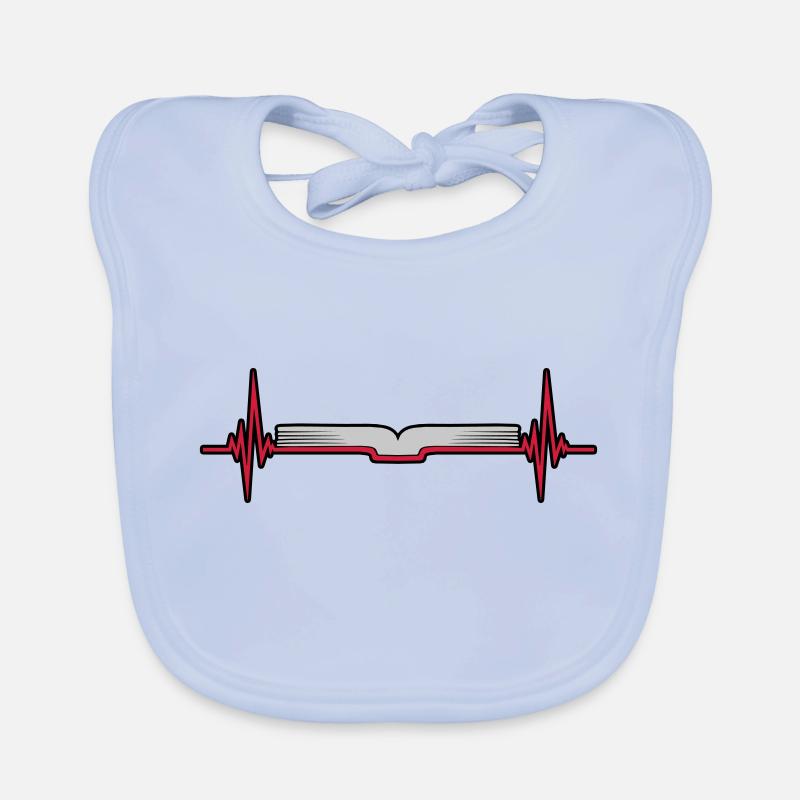 Pulse Rate Frequency Pages Book Organic Baby Bibs