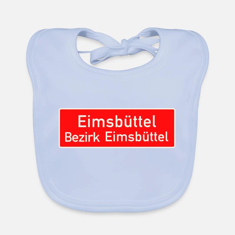 Eimsbüttel - Orts Bezirksschild Hamburg Baby Bio-Lätzchen