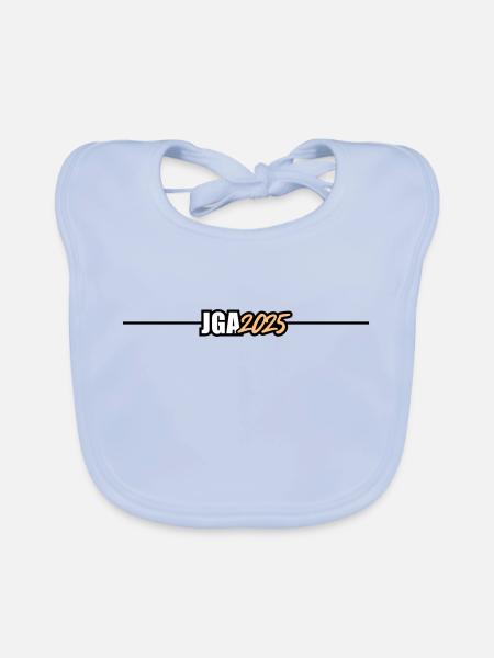 Jga 2025 Linie - Baby Bio-Lätzchen - sky Blue - Vorne